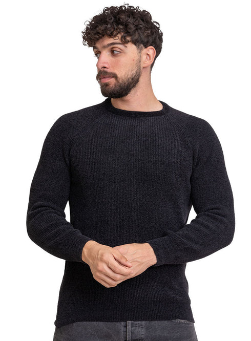 Black - Design173 Br - Round Pullover - Khotwh